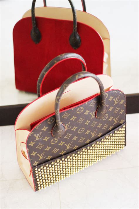 christian louboutin and louis vuitton purse|christian louboutin denim bag.